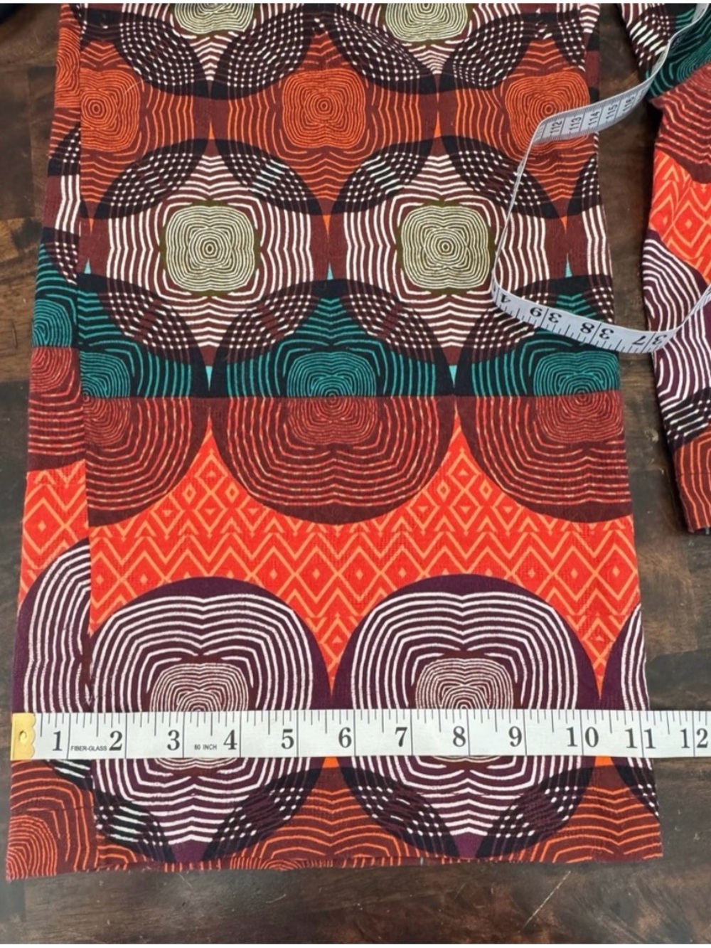 Maeve Printed Pull On Wide Leg Stretchy High Rise Boho Geometric Print Pants S - Picture 8 of 11
